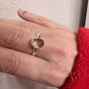 Size 8 925 Sterling Citrine Gem
